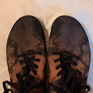 Nobull High-Top Toffee Black Tie-Dye Canvas Trainers W 12 Men 10.5 Likenew
